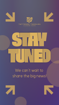 Stay Tuned for Big News TikTok Video Image Preview