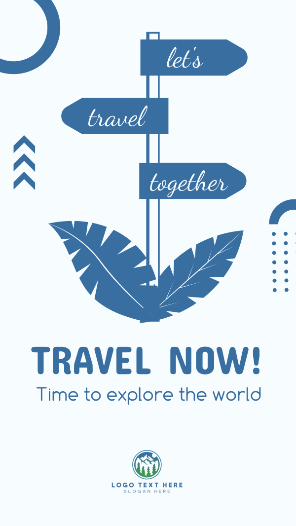 Lets Travel Together Facebook Story Design Image Preview
