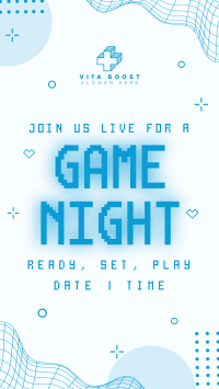 Futuristic Game Night TikTok Video Image Preview