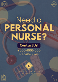 Modern Personal Nurse Poster Image Preview