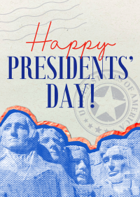 President's Day Mt. Rushmore Flyer Design