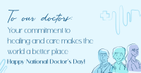 Medical Doctors Lineart Facebook ad Image Preview
