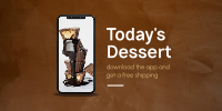 Today's Dessert Twitter Post Design