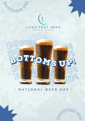 Bottoms Up this Beer Day Flyer Image Preview