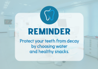 Dental Reminder Postcard Design
