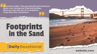 Footprints in the Sand Zoom background Image Preview