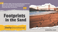 Footprints in the Sand Zoom Background Image Preview