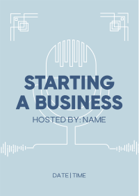 Simple Business Podcast Flyer Image Preview