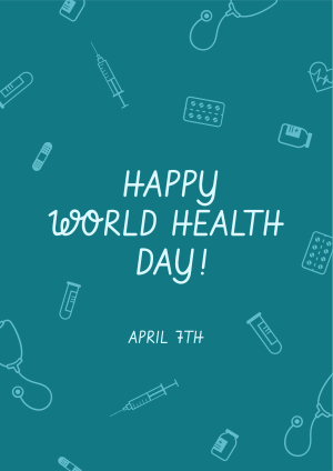 World Health Day Icons Flyer Image Preview