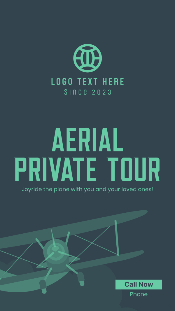 Aerial Private Tour Instagram Story Design Image Preview