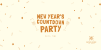 New Year Countdown Party Twitter Post Image Preview