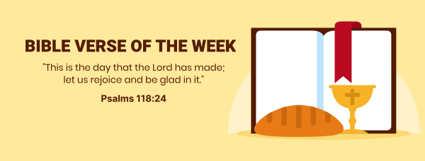 Verse of the Week Facebook Cover Design Image Preview