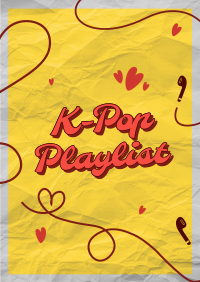 K-Pop Playlist Flyer Design