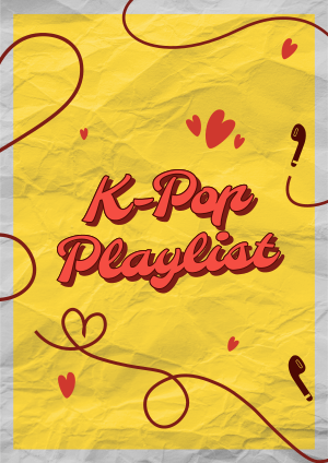 K-Pop Playlist Flyer Image Preview