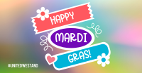 Mardi Gras Flag Facebook Ad Design