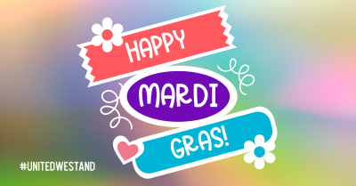 Mardi Gras Flag Facebook ad Image Preview
