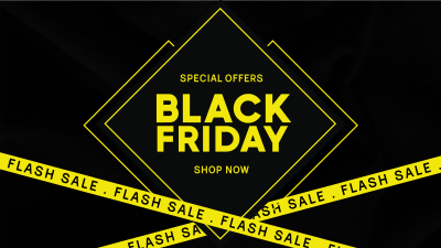 Black Friday Flash Sale Facebook event cover Image Preview