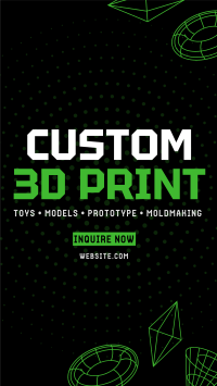 3D Print Instagram story Image Preview