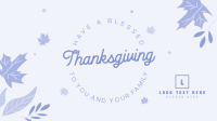 Thanksgiving Leaves Facebook event cover Image Preview
