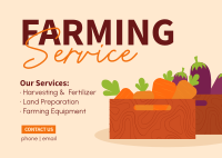 Farm Quality Service Postcard Image Preview