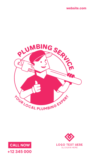 Plumber Guy Facebook story Image Preview