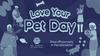 Quirky Pet Love Facebook event cover Image Preview