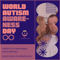 Bold Quirky Autism Day Linkedin Post Image Preview