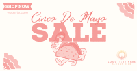 Happy Taco Mascot Sale Facebook ad Image Preview