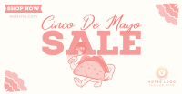 Happy Taco Mascot Sale Facebook ad Image Preview