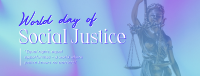 World Social Justice Day Facebook Cover Design