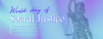 World Social Justice Day Facebook cover Image Preview