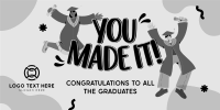 Quirky Graduation Twitter post Image Preview