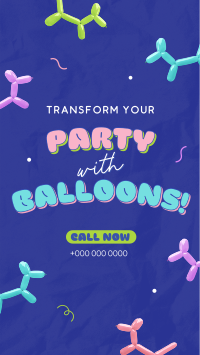 Quirky Party Balloons YouTube short Image Preview