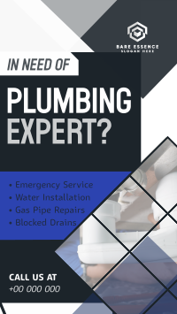 Diamond Plumbing Expert TikTok Video Image Preview