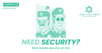 The Best Guard Service Facebook Ad Design