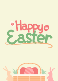 Easter Basket Greeting Poster Image Preview