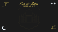 Blessed Eid ul-Adha Zoom Background Image Preview