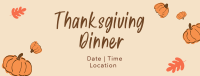 Thanksgiving Dinner Facebook cover Image Preview