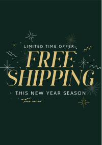 Year End Shipping Flyer Design
