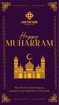 Decorative Islamic New Year Facebook story Image Preview