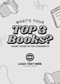 Top 3 Fave Books Flyer Image Preview