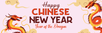 Chinese New Year Dragon Twitter Header Image Preview