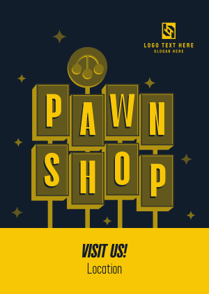 Pawn Shop Retro Poster Image Preview