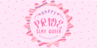 Pride Day Badge Twitter Post Design
