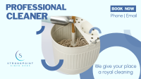 Professional Cleaner Facebook event cover Image Preview