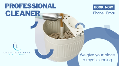 Professional Cleaner Facebook event cover Image Preview