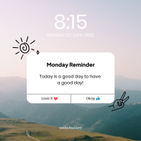 Pop-Up Reminder Instagram Post Design