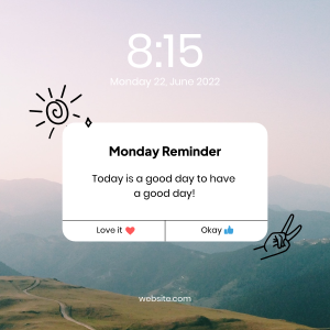 Pop-Up Reminder Instagram post Image Preview