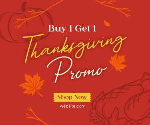 Thanksgiving Buy 1 Get 1 Facebook post Image Preview