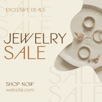 Organic Minimalist Jewelry Sale Instagram Post Design